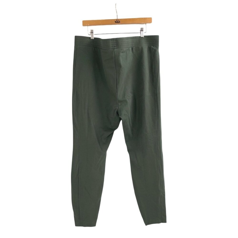 Lands End Womens Plus Size 2X Pants Elastic Waist Relaxed Fit Green Casual Comfy - Picture 2 of 7